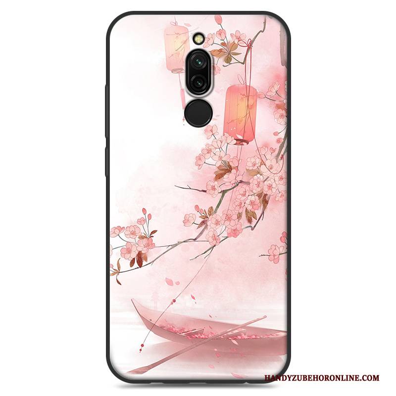 Hülle Redmi 8 Weiche Mini Handyhüllen, Case Redmi 8 Silikon Chinesische Art Weiß