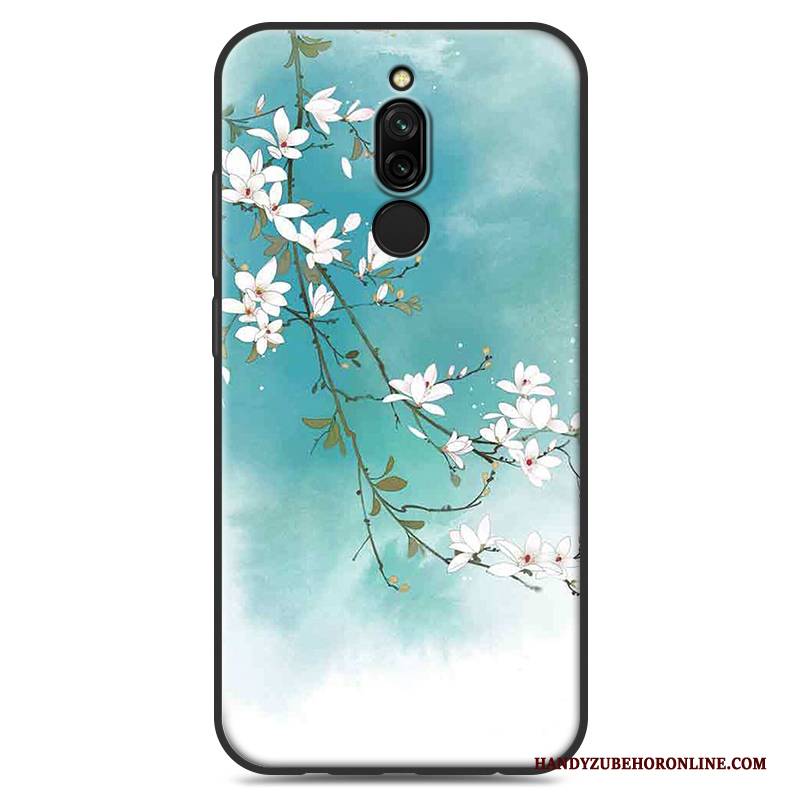 Hülle Redmi 8 Weiche Mini Handyhüllen, Case Redmi 8 Silikon Chinesische Art Weiß