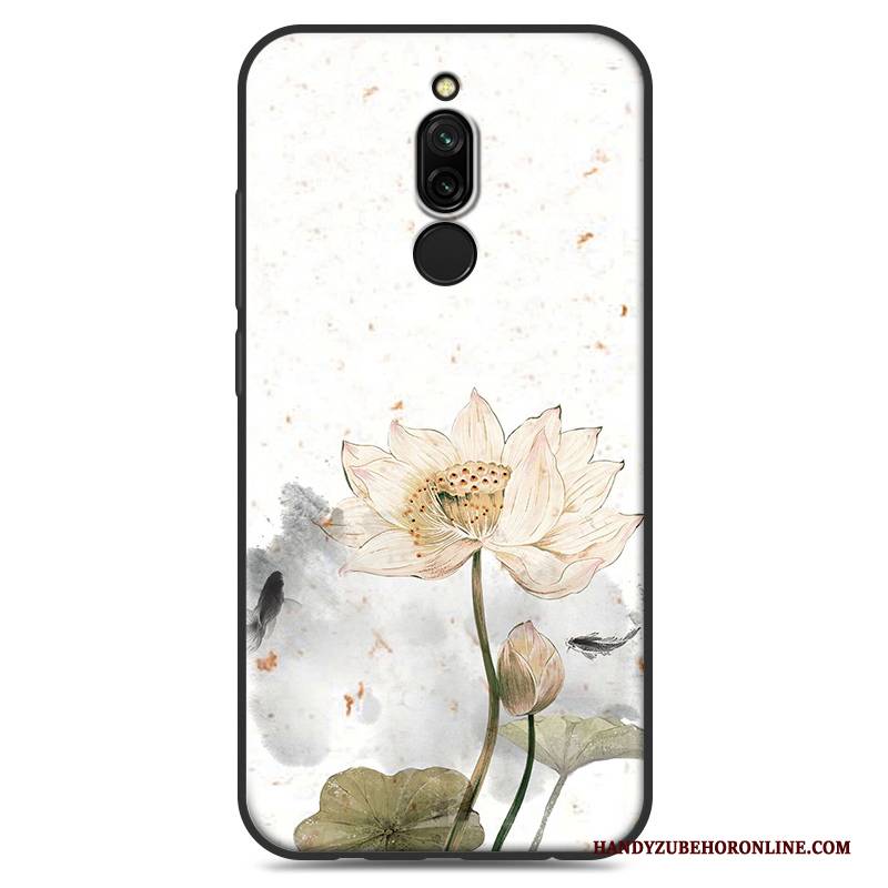 Hülle Redmi 8 Weiche Mini Handyhüllen, Case Redmi 8 Silikon Chinesische Art Weiß