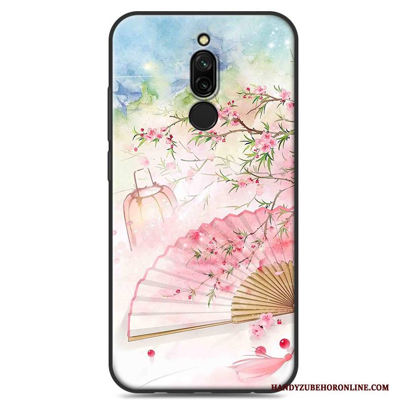 Hülle Redmi 8 Weiche Mini Handyhüllen, Case Redmi 8 Silikon Chinesische Art Weiß