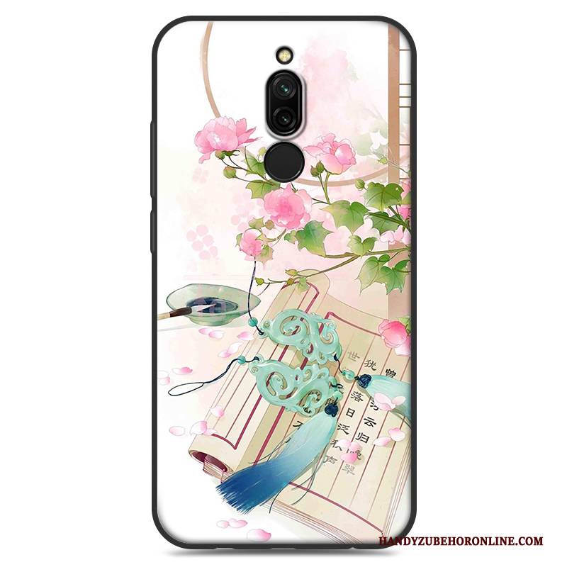 Hülle Redmi 8 Weiche Mini Handyhüllen, Case Redmi 8 Silikon Chinesische Art Weiß