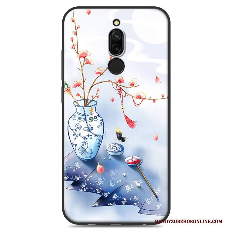 Hülle Redmi 8 Weiche Mini Handyhüllen, Case Redmi 8 Silikon Chinesische Art Weiß