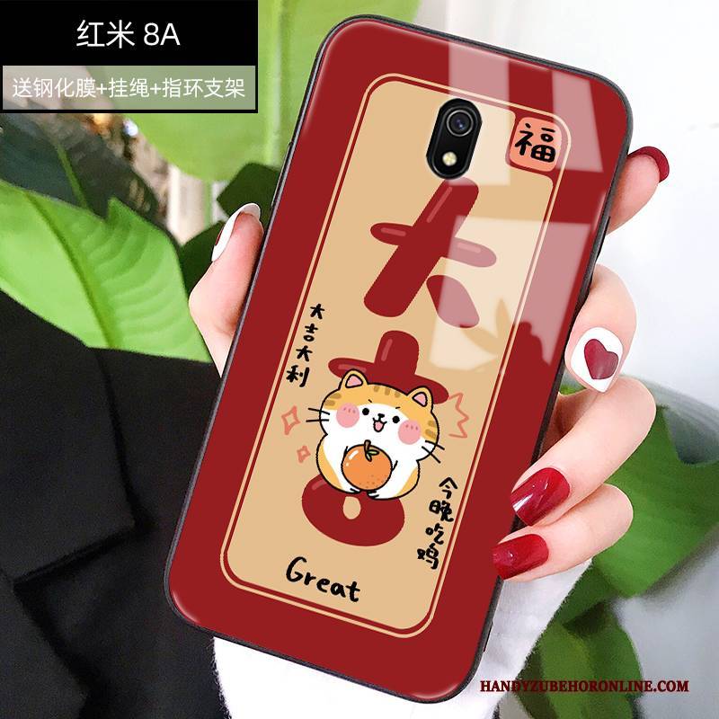 Hülle Redmi 8a Schutz Glas Groß, Case Redmi 8a Karikatur Handyhüllen Neu