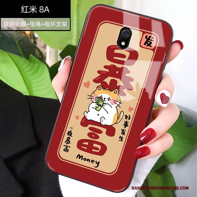 Hülle Redmi 8a Schutz Glas Groß, Case Redmi 8a Karikatur Handyhüllen Neu