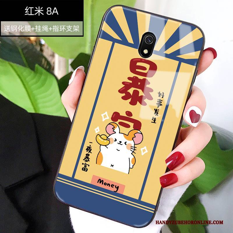 Hülle Redmi 8a Schutz Glas Groß, Case Redmi 8a Karikatur Handyhüllen Neu