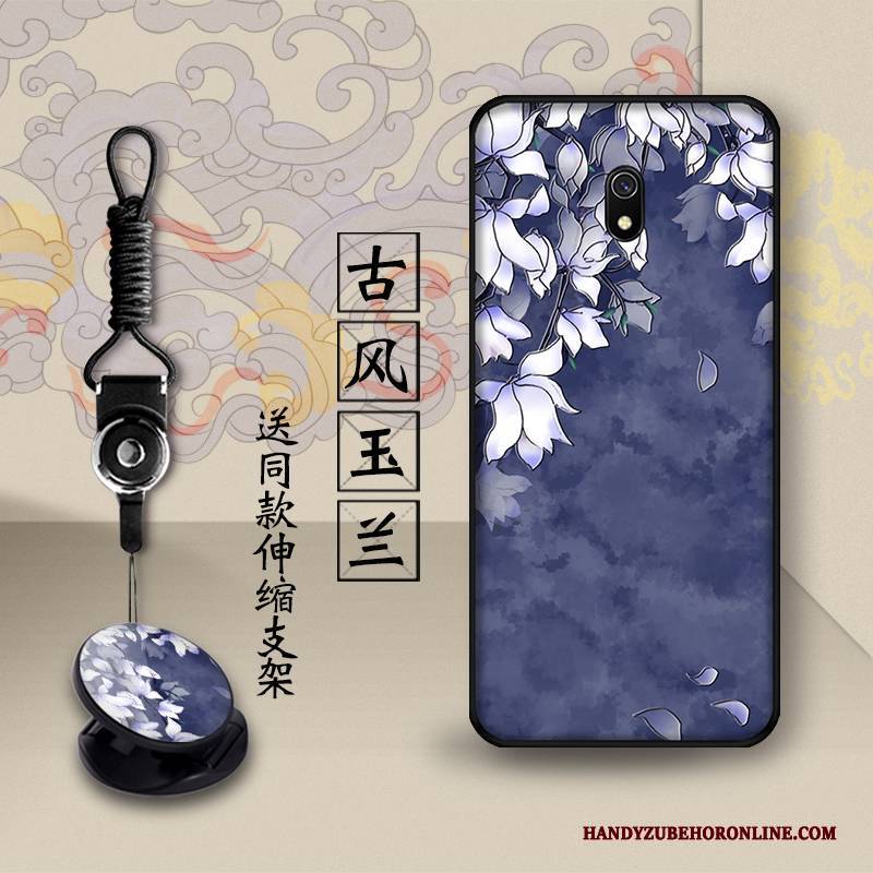 Hülle Redmi 8a Schutz Handyhüllen Rot, Case Redmi 8a Retro Trend Chinesische Art