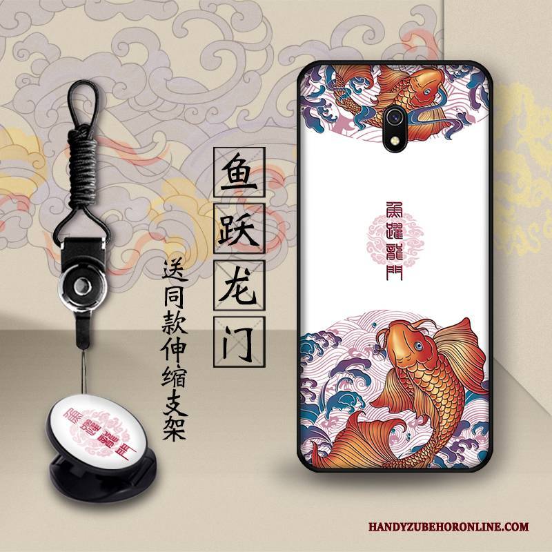 Hülle Redmi 8a Schutz Handyhüllen Rot, Case Redmi 8a Retro Trend Chinesische Art