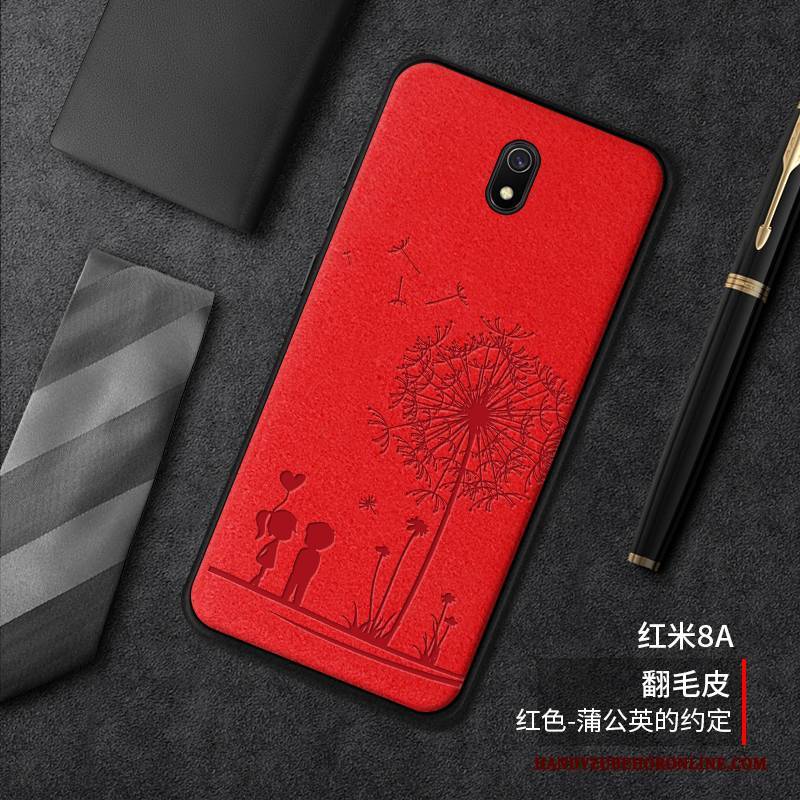 Hülle Redmi 8a Taschen Anti-sturz Mini, Case Redmi 8a Leder Trendmarke Persönlichkeit