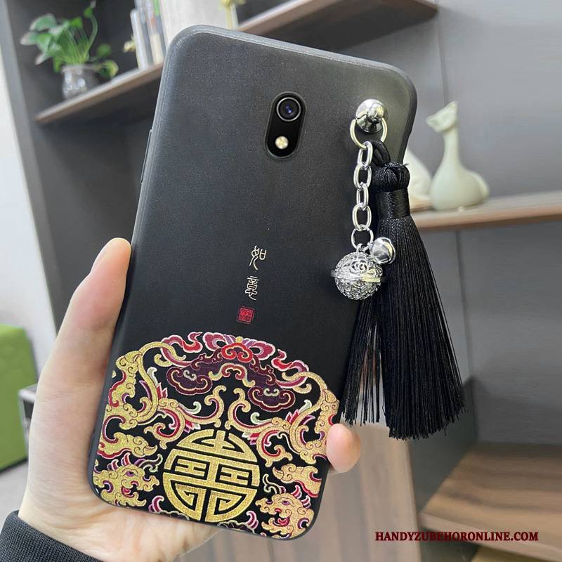 Hülle Redmi 8a Taschen Persönlichkeit Anti-sturz, Case Redmi 8a Kreativ Netto Rot Handyhüllen