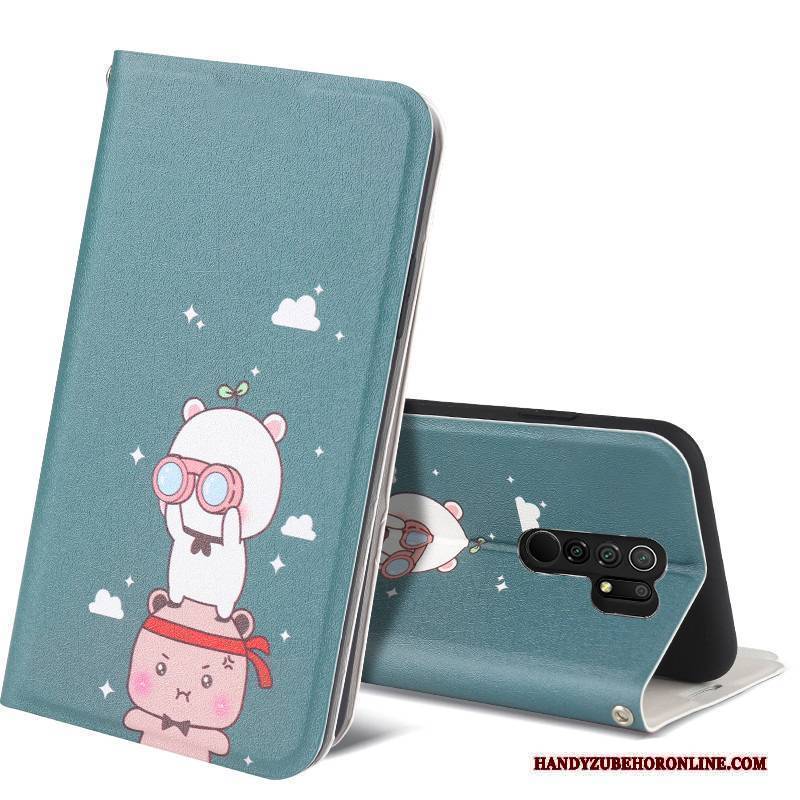 Hülle Redmi 9 Karikatur Anti-sturz Nette, Case Redmi 9 Schutz Grün Rot