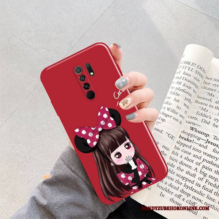 Hülle Redmi 9 Kreativ Handyhüllen Netto Rot, Case Redmi 9 Taschen Grün Trend