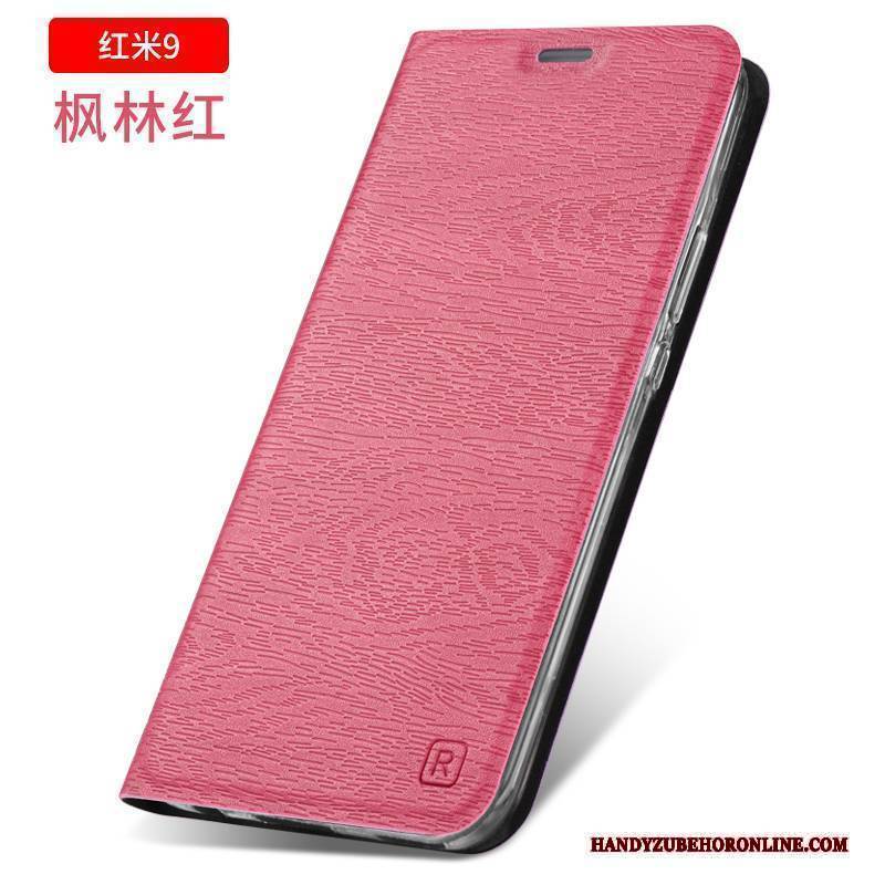 Hülle Redmi 9 Schutz Handyhüllen Anti-sturz, Case Redmi 9 Weiche Rot Dunkelblau