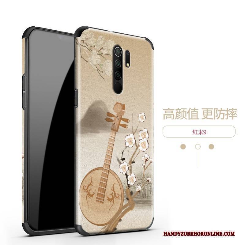 Hülle Redmi 9 Schutz Muster Mini, Case Redmi 9 Kreativ Chinesische Art Wind