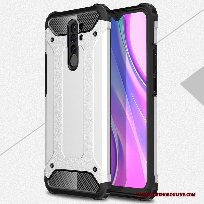 Hülle Redmi 9 Schutz Neu Schwarz, Case Redmi 9 Weiche Rot Schwer