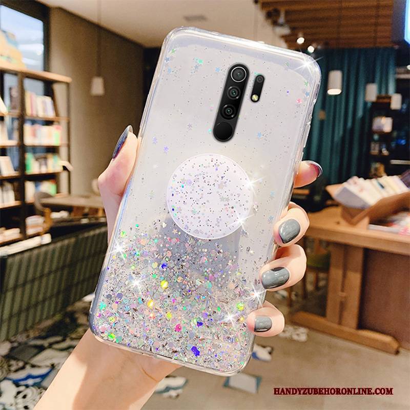 Hülle Redmi 9 Schutz Transparent High-end, Case Redmi 9 Halterung Neu Grün