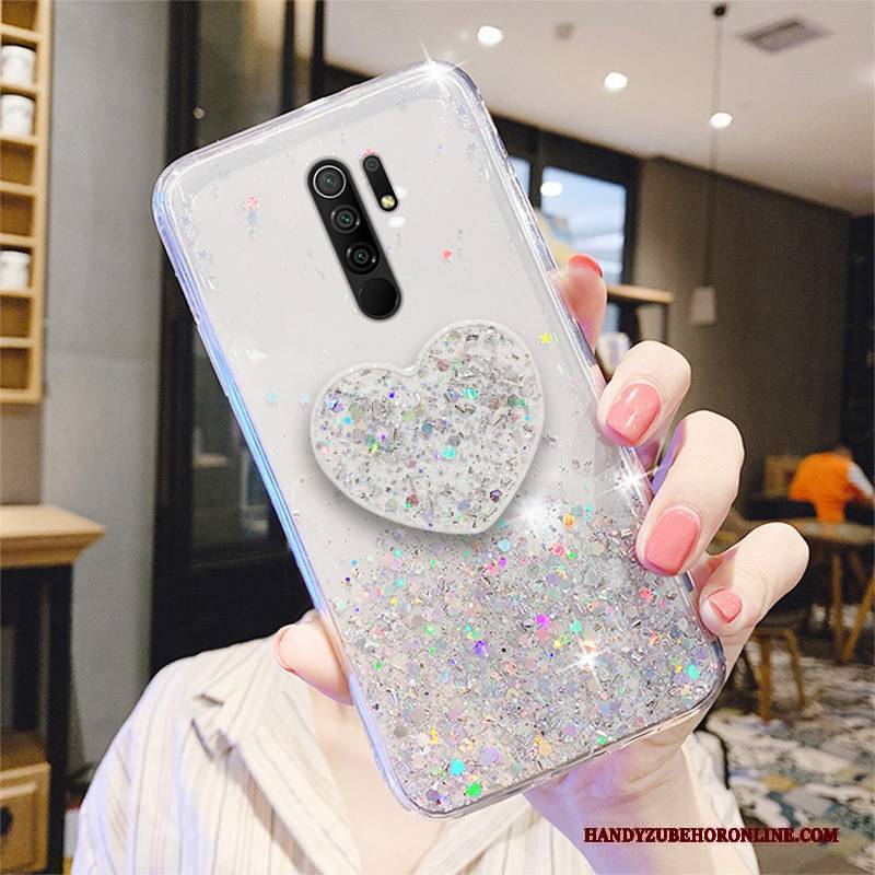 Hülle Redmi 9 Schutz Transparent High-end, Case Redmi 9 Halterung Neu Grün