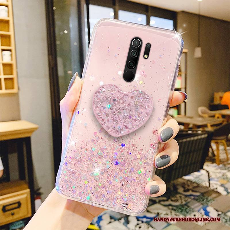 Hülle Redmi 9 Schutz Transparent High-end, Case Redmi 9 Halterung Neu Grün