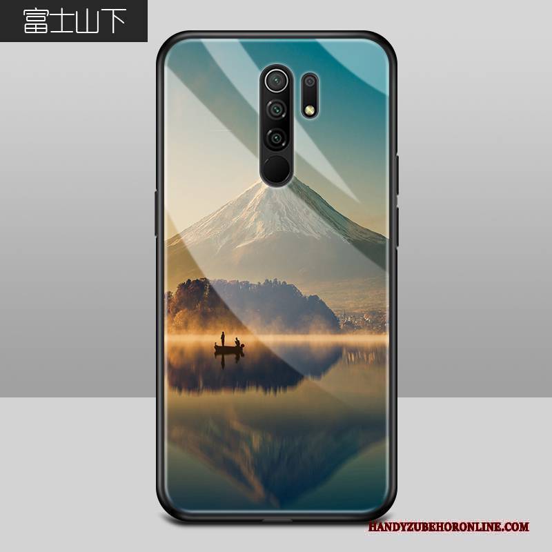 Hülle Redmi 9 Silikon Neu Blau, Case Redmi 9 Schutz Persönlichkeit Landschaft