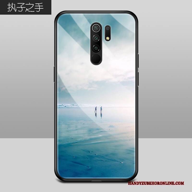 Hülle Redmi 9 Silikon Neu Blau, Case Redmi 9 Schutz Persönlichkeit Landschaft