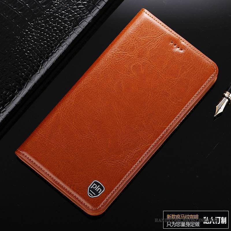 Hülle Redmi Note 4x Leder Anti-sturz Mini, Case Redmi Note 4x Schutz Rot Handyhüllen