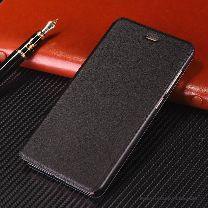 Hülle Redmi Note 4x Lederhülle Mini Rot, Case Redmi Note 4x Folio Handyhüllen Anti-sturz