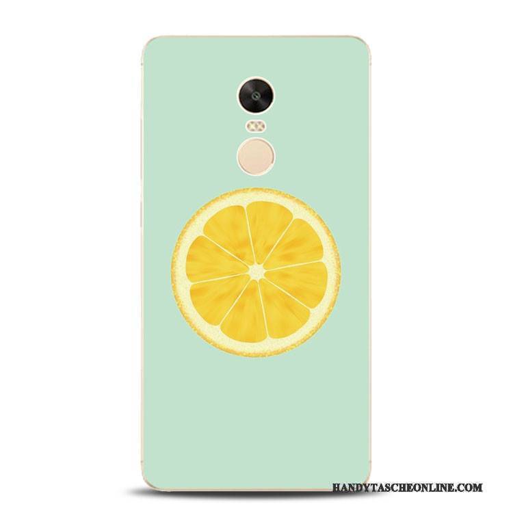 Hülle Redmi Note 4x Silikon Gelb Rot, Case Redmi Note 4x Prägung Anti-sturz Wassermelone