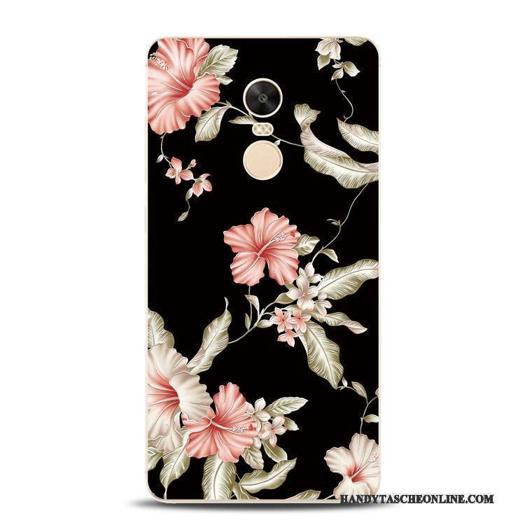 Hülle Redmi Note 4x Silikon Handyhüllen Mini, Case Redmi Note 4x Weiche Rot Blumen