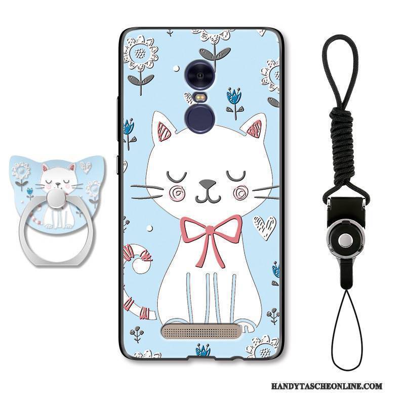 Hülle Redmi Note 4x Taschen Blau Katzen, Case Redmi Note 4x Karikatur Handyhüllen Anti-sturz