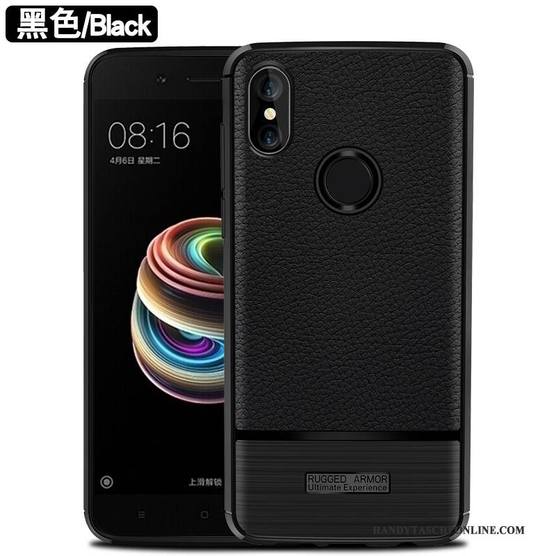 Hülle Redmi Note 5 Kreativ Schwarz Persönlichkeit, Case Redmi Note 5 Silikon Handyhüllen Rot