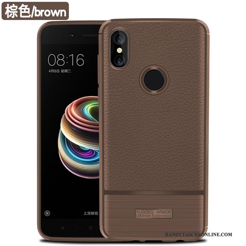 Hülle Redmi Note 5 Kreativ Schwarz Persönlichkeit, Case Redmi Note 5 Silikon Handyhüllen Rot