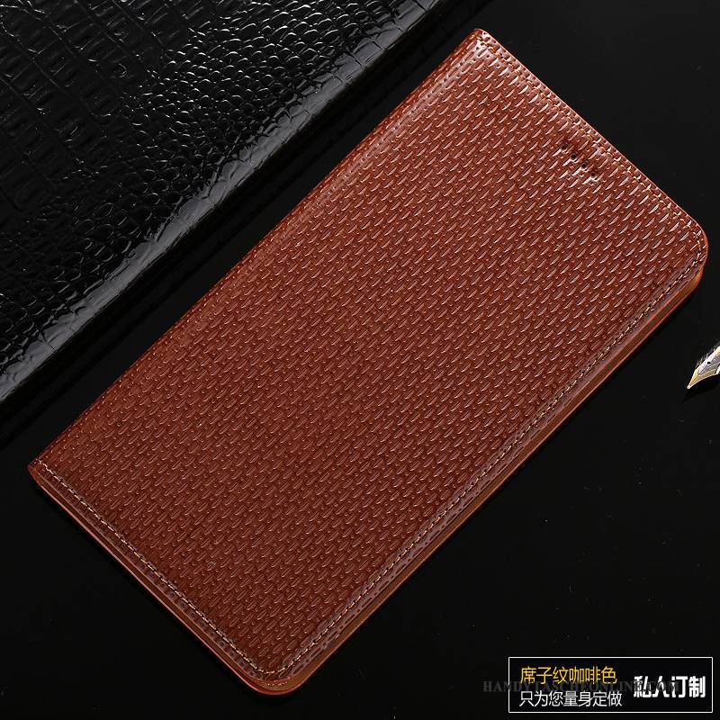 Hülle Redmi Note 5 Lederhülle Handyhüllen Schwarz, Case Redmi Note 5 Leder Rot