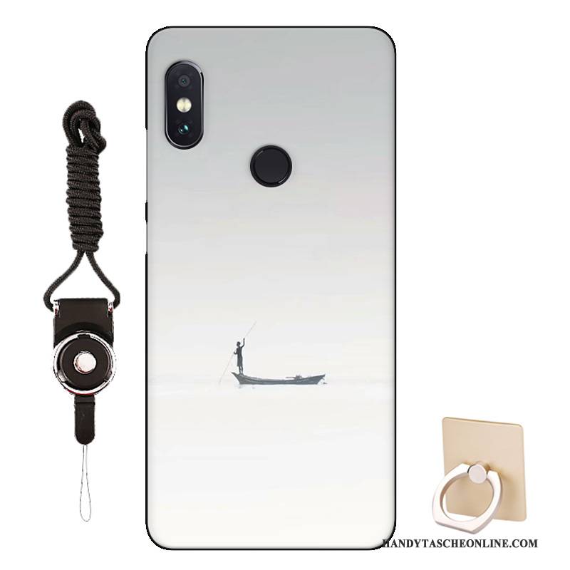 Hülle Redmi Note 5 Pro Schutz Angepasst Mini, Case Redmi Note 5 Pro Weiche Muster Rot