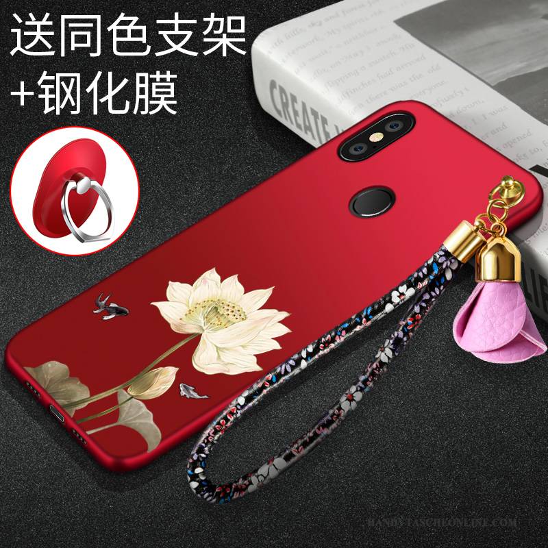 Hülle Redmi Note 5 Pro Silikon Neu Trend, Case Redmi Note 5 Pro Rot Handyhüllen