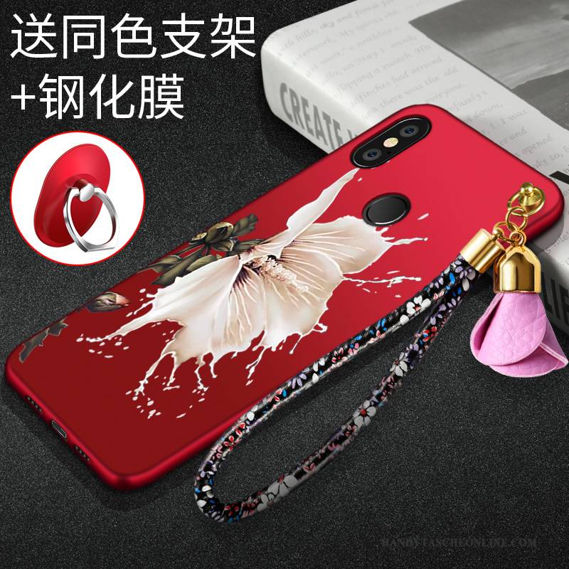 Hülle Redmi Note 5 Pro Silikon Neu Trend, Case Redmi Note 5 Pro Rot Handyhüllen