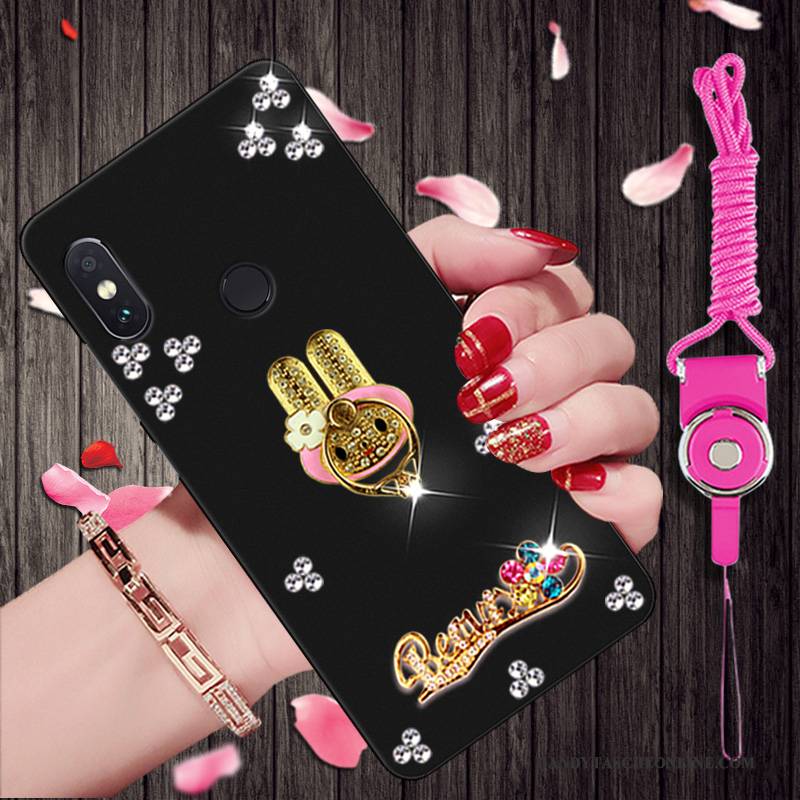 Hülle Redmi Note 5 Pro Strass Trend Handyhüllen, Case Redmi Note 5 Pro Weiche Mini Rot