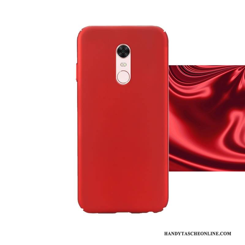 Hülle Redmi Note 5 Taschen Farbe Nubuck, Case Redmi Note 5 Schutz Rot Schwer