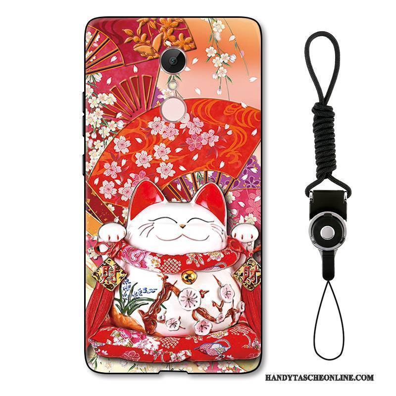 Hülle Redmi Note 5a Karikatur Nette Festlich, Case Redmi Note 5a Farbe Mini Rot