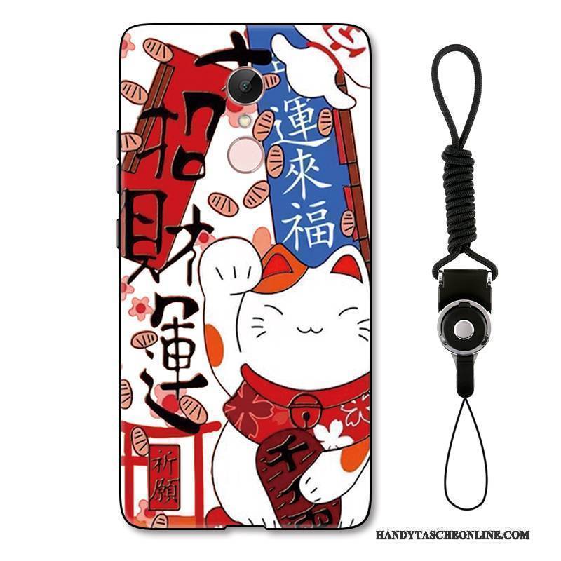 Hülle Redmi Note 5a Karikatur Nette Festlich, Case Redmi Note 5a Farbe Mini Rot