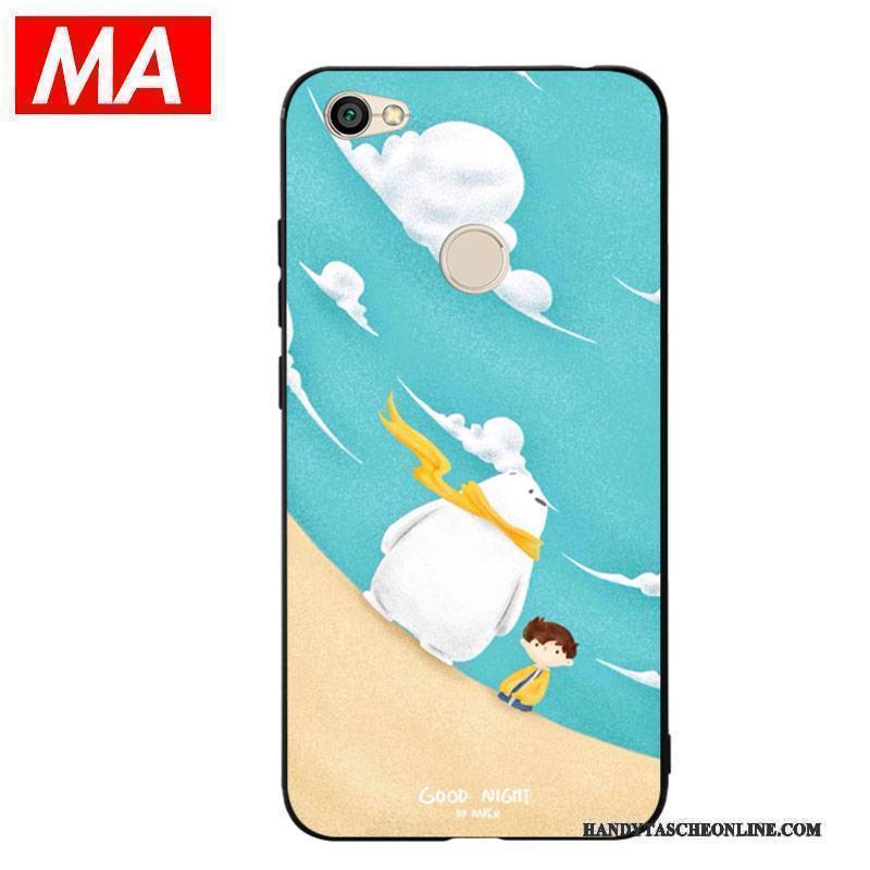 Hülle Redmi Note 5a Karikatur Weiß Hoch, Case Redmi Note 5a Weiche Groß Bär