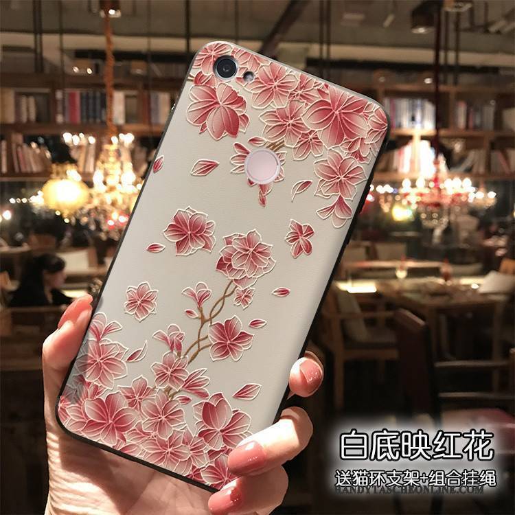 Hülle Redmi Note 5a Kreativ Rosa Handyhüllen, Case Redmi Note 5a Karikatur Trend Rot