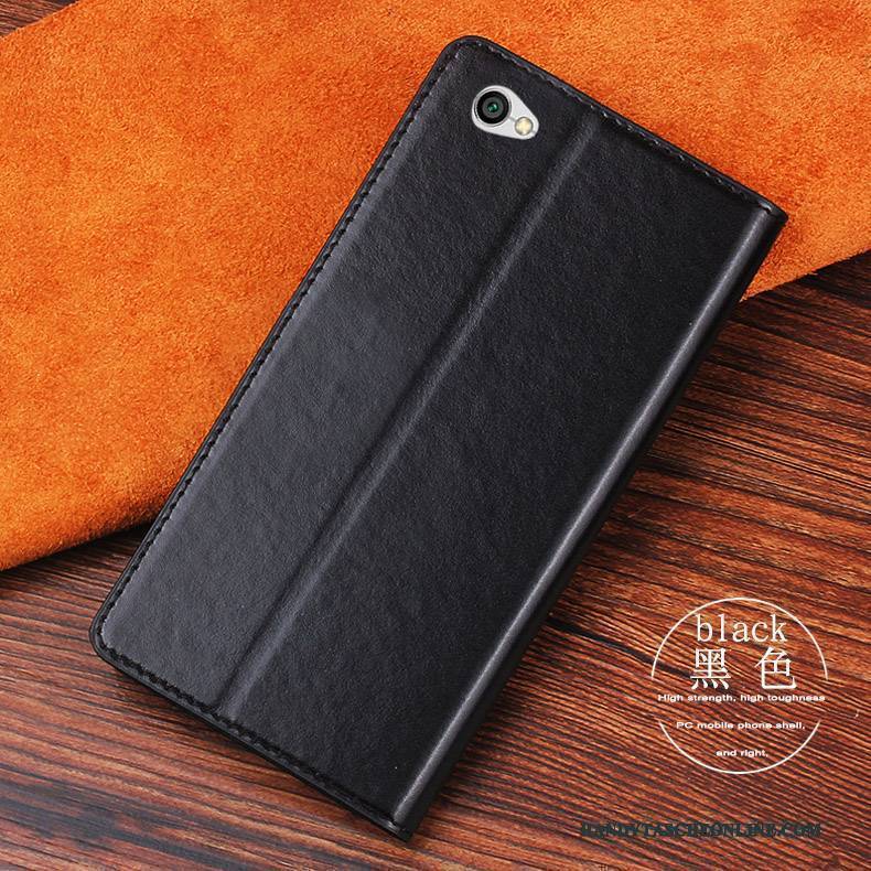 Hülle Redmi Note 5a Lederhülle Handyhüllen Blau, Case Redmi Note 5a Taschen Anti-sturz Rot