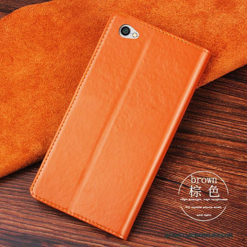 Hülle Redmi Note 5a Lederhülle Handyhüllen Blau, Case Redmi Note 5a Taschen Anti-sturz Rot