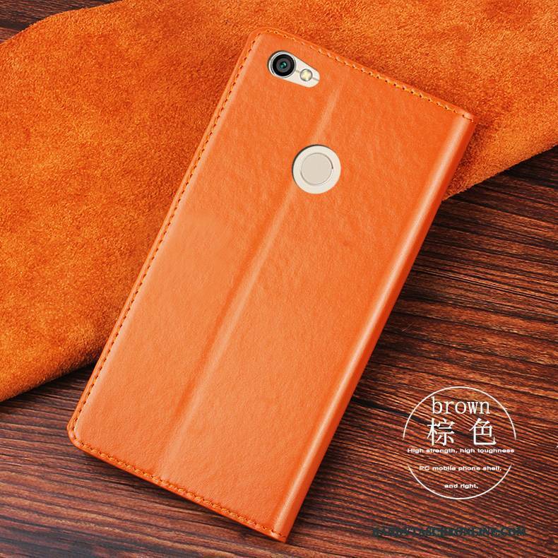 Hülle Redmi Note 5a Lederhülle Handyhüllen Blau, Case Redmi Note 5a Taschen Anti-sturz Rot