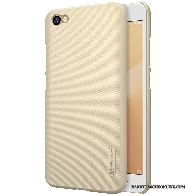 Hülle Redmi Note 5a Schutz Nubuck Gold, Case Redmi Note 5a Weiß Hoch