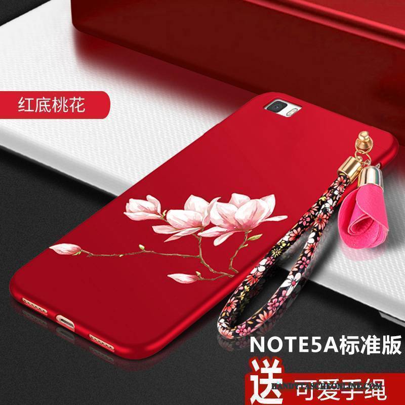 Hülle Redmi Note 5a Silikon Hoch Mini, Case Redmi Note 5a Taschen Rot Handyhüllen