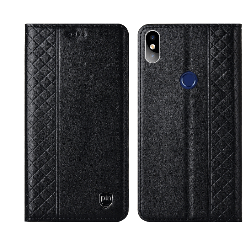 Hülle Redmi Note 6 Pro Leder Neu Anti-sturz, Case Redmi Note 6 Pro Taschen Handyhüllen Kariert