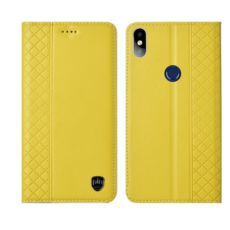 Hülle Redmi Note 6 Pro Leder Neu Anti-sturz, Case Redmi Note 6 Pro Taschen Handyhüllen Kariert