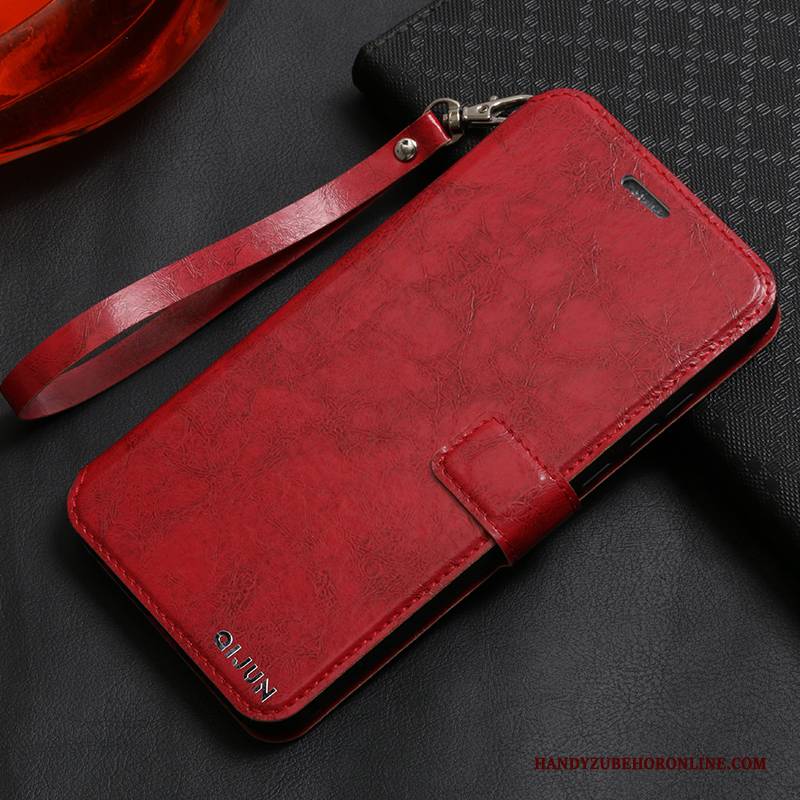 Hülle Redmi Note 6 Pro Silikon Gold Mini, Case Redmi Note 6 Pro Folio Handyhüllen Rot