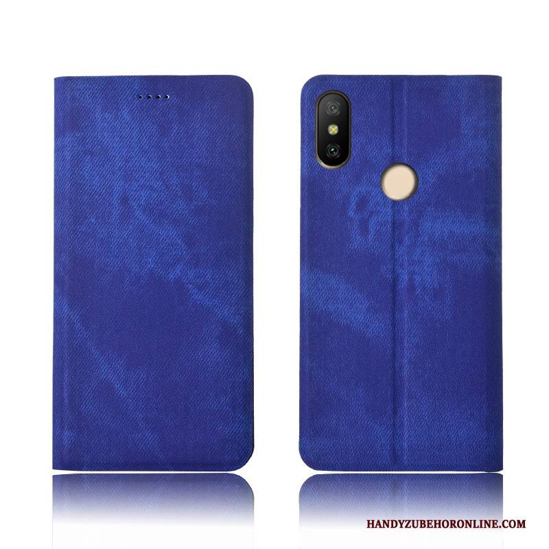 Hülle Redmi Note 6 Pro Silikon Handyhüllen Denim, Case Redmi Note 6 Pro Taschen Neu Rot