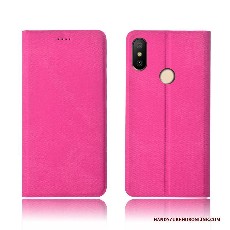 Hülle Redmi Note 6 Pro Silikon Handyhüllen Denim, Case Redmi Note 6 Pro Taschen Neu Rot